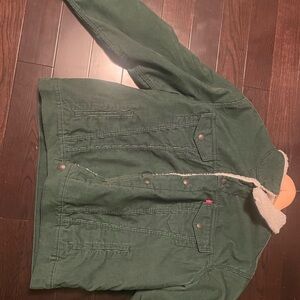 Levi's Green Sherpa-Lined Jacket